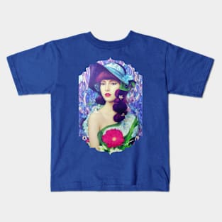 Abstract Beautiful Art Deco Style Woman Portrait Kids T-Shirt